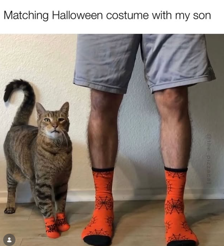 Matching Halloween costume with my son @the pizzacat