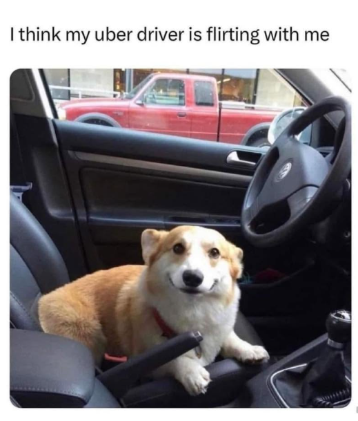 I think my uber driver is flirting with me