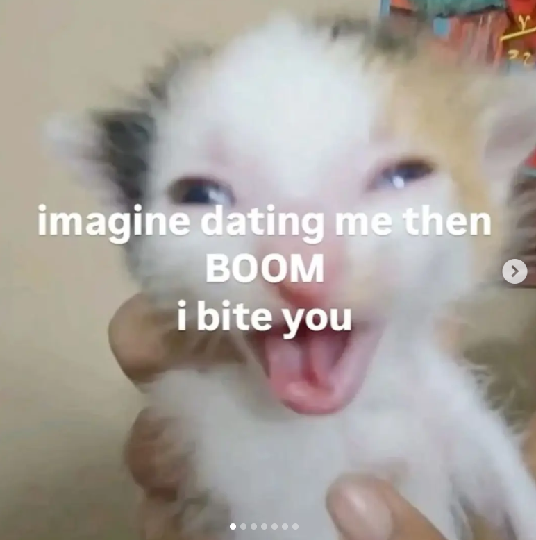 imagine dating me then BOOM i bite you 97 >