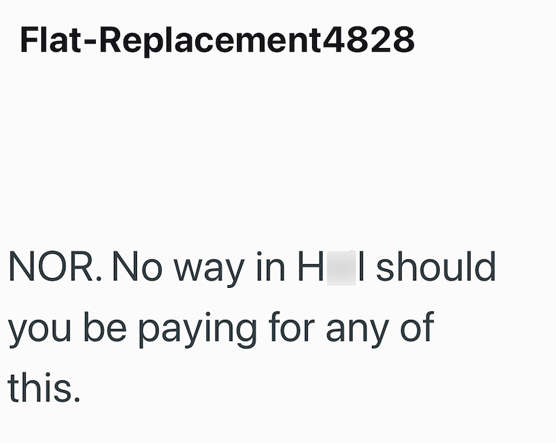 Flat-Replacement4828 NOR. No way in Hell should you be paying for any of this.
