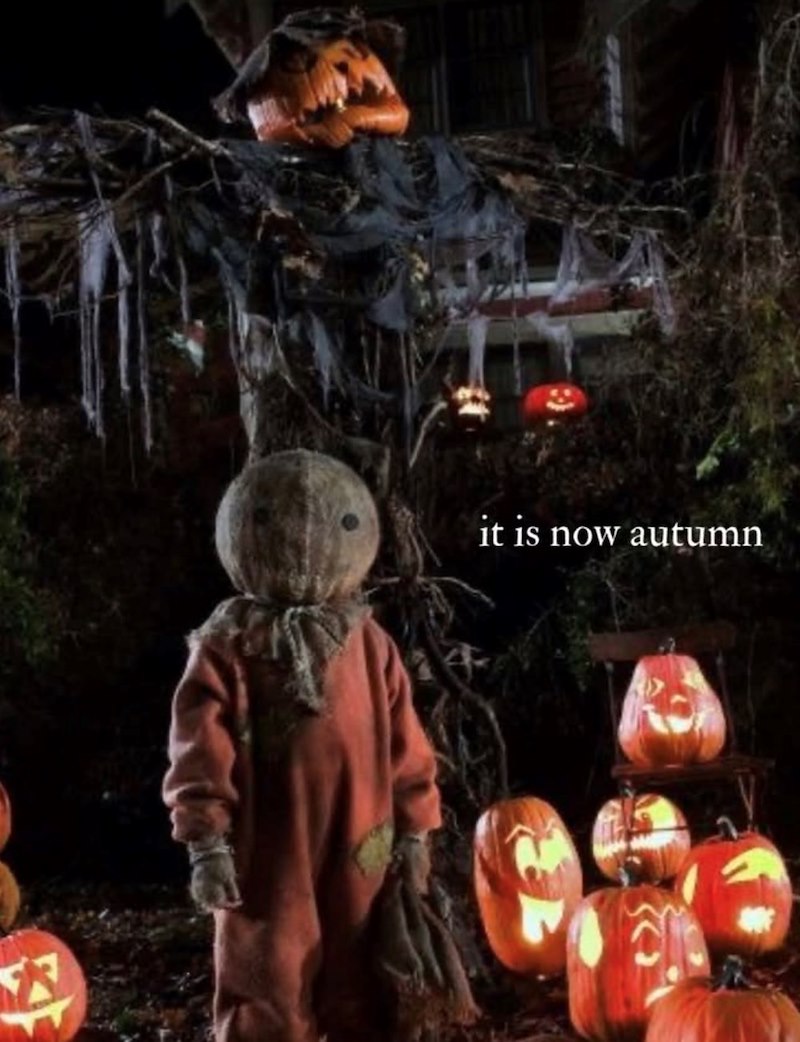 it is now autumn
