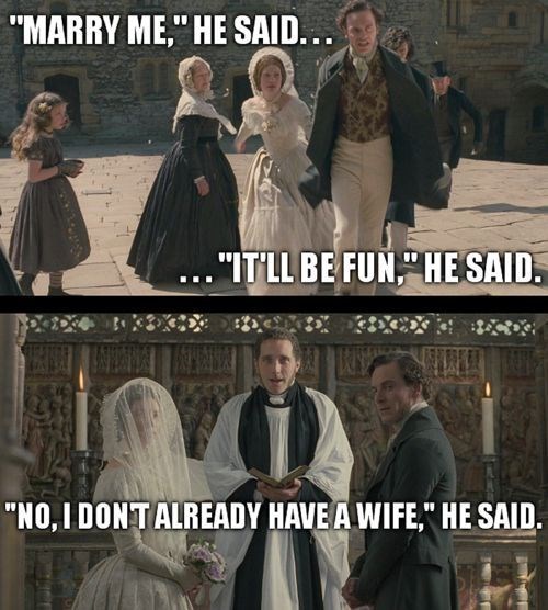 "MARRY ME," HE SAID... ..."IT'LL BE FUN," HE SAID. "NO, I DON'T ALREADY HAVE A WIFE," HE SAID.