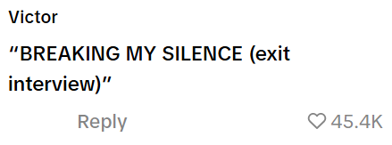 Victor "BREAKING MY SILENCE (exit interview)" Reply 45.4K