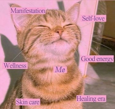Manifestation Self-love Good energy Wellness Me Healing era Skin care