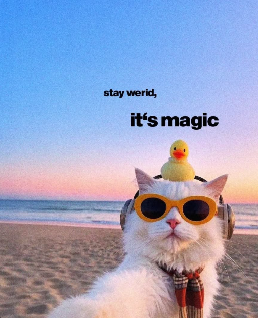 stay werid, it's magic