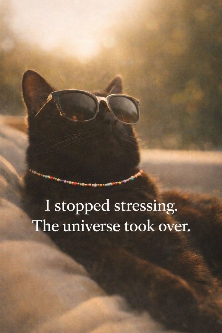 I stopped stressing. The universe took over.
