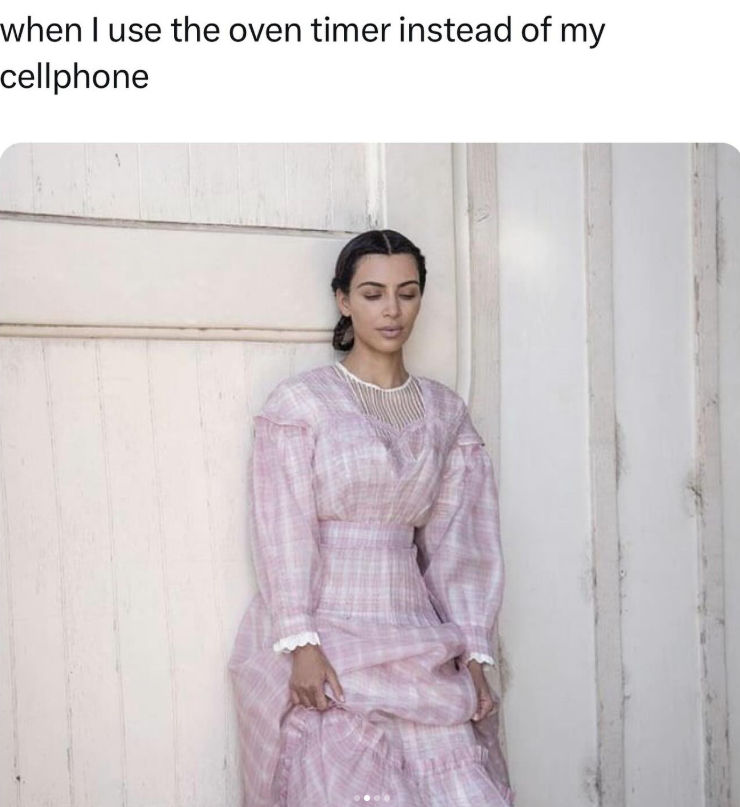 when I use the oven timer instead of my cellphone
