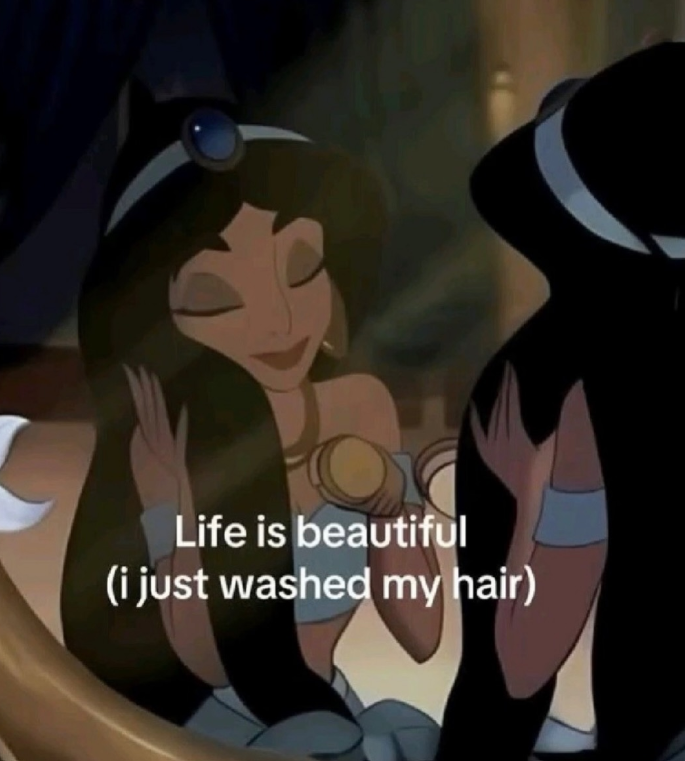 Life is beautiful (i just washed my hair)