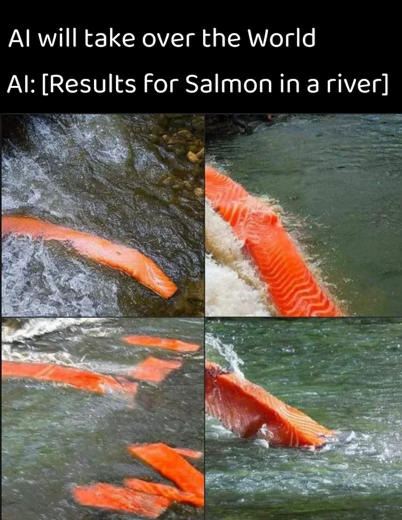 Al will take over the World Al: [Results for Salmon in a river]