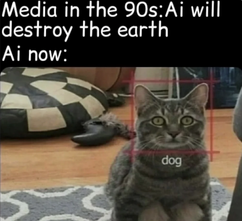 Media in the 90s: Ai will destroy the earth Ai now: 53 dog