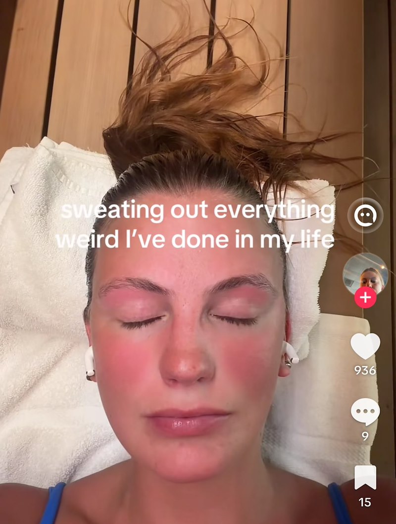 sweating out everything weird I've done in my life + 936 15