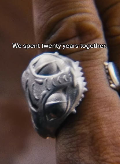 We spent twenty years together.