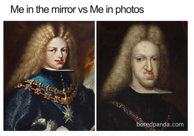 Me in the mirror vs Me in photos boredpanda.com
