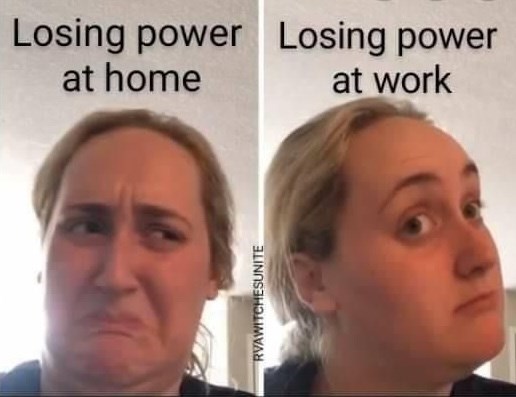 Losing power Losing power at home at work RVAWITCHESUNITE