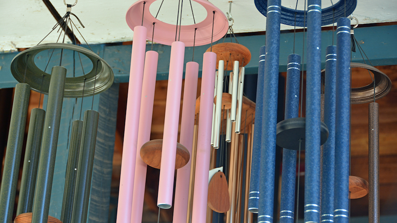 Wind chimes.