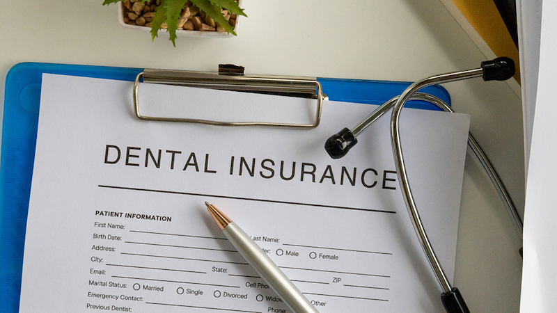 Dental Insurance Claim Form with Stethoscope