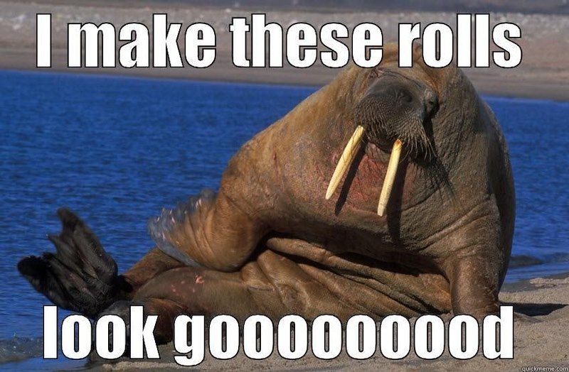 I make these rolls look gooooooood quickmeme.com