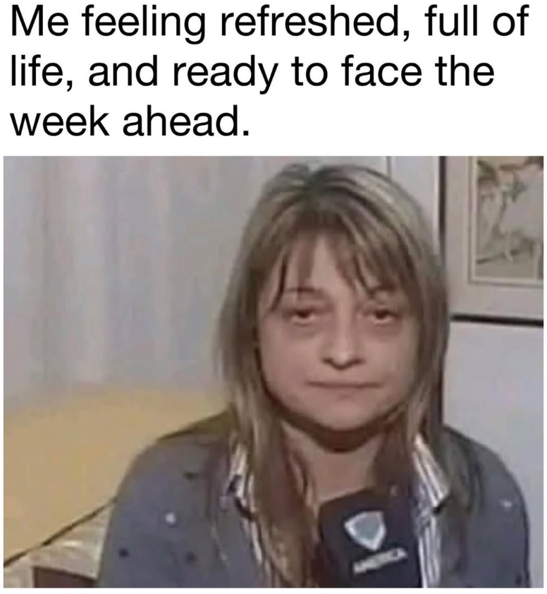 Me feeling refreshed, full of life, and ready to face the week ahead. 이