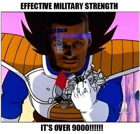 EFFECTIVE MILITARY STRENGTH IT'S OVER 9000!!!!!!