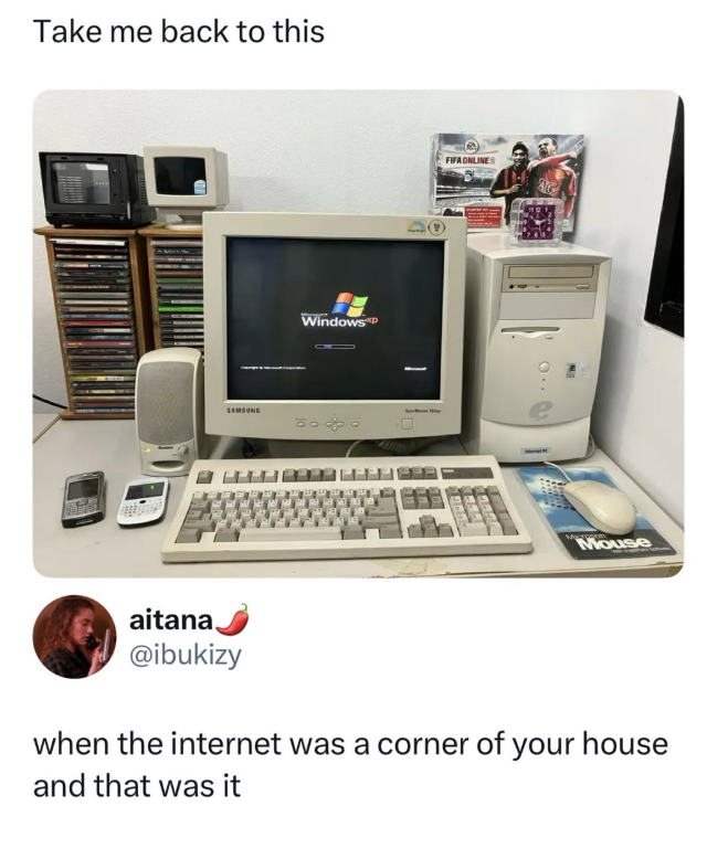 Take me back to this SAMSUNG WindowsP - FIFA ONLINE Mouse aitana @ibukizy when the internet was a corner of your house and that was it