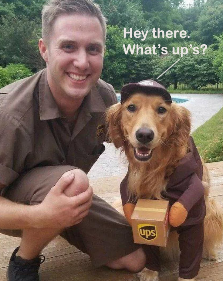 ups Hey there. What's up's? ups