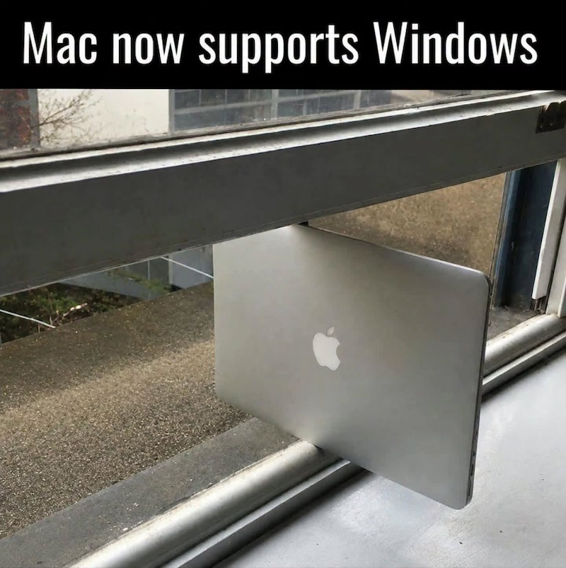 Mac now supports Windows