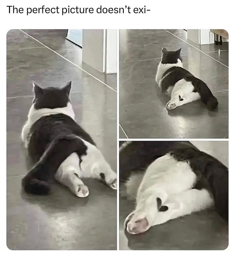 The perfect picture doesn't exi-