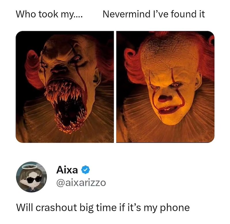 Who took my.... Nevermind I've found it Aixa → @aixarizzo Will crashout big time if it's my phone.