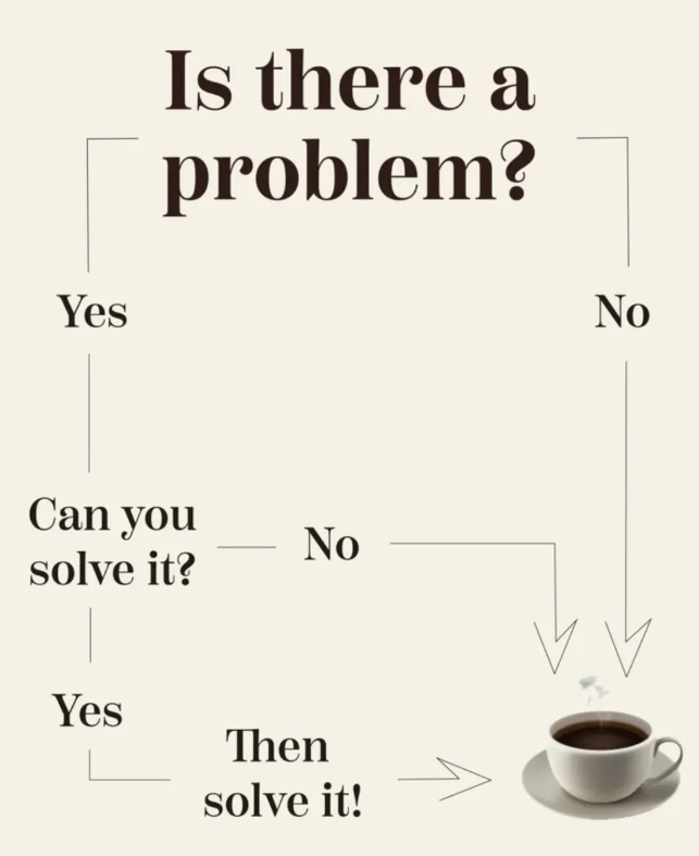 Yes Is there a problem? Can you solve it? No Yes Then solve it! No