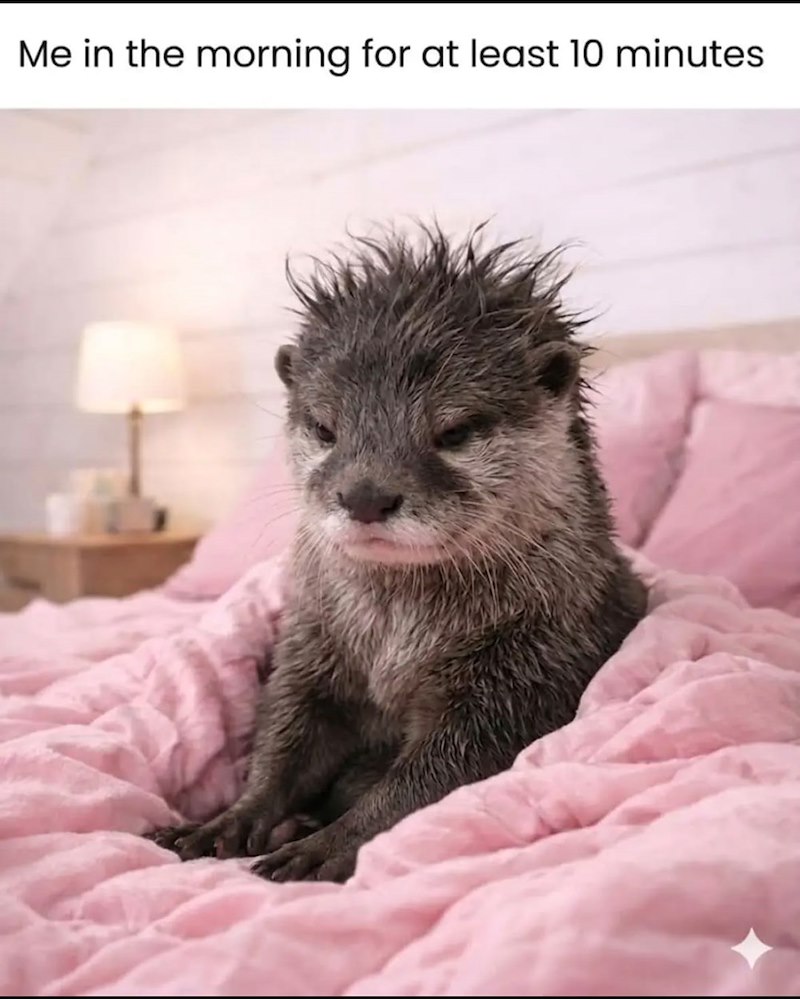 Me in the morning for at least 10 minutes