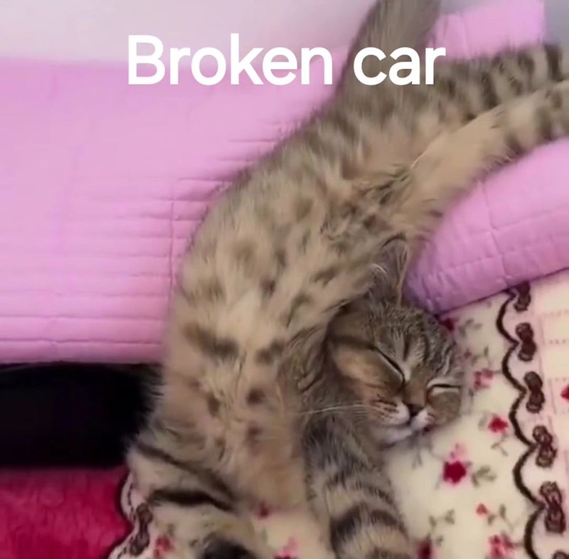 Broken car