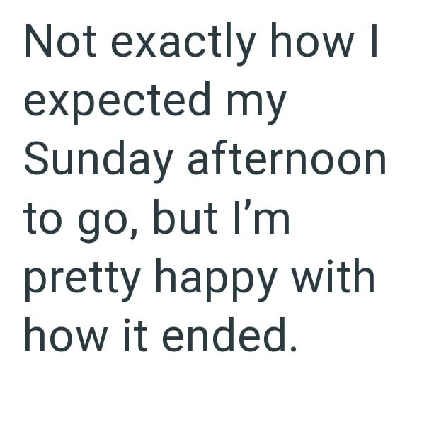 Not exactly how I expected my Sunday afternoon to go, but I'm pretty happy with how it ended.