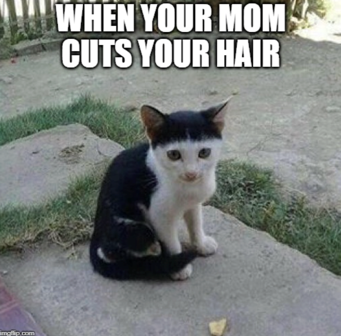 imgflip.com WHEN YOUR MOM CUTS YOUR HAIR
