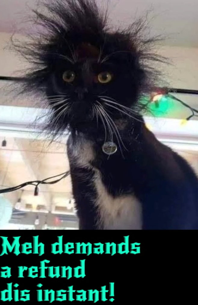 Meh demands a refund dis instant!