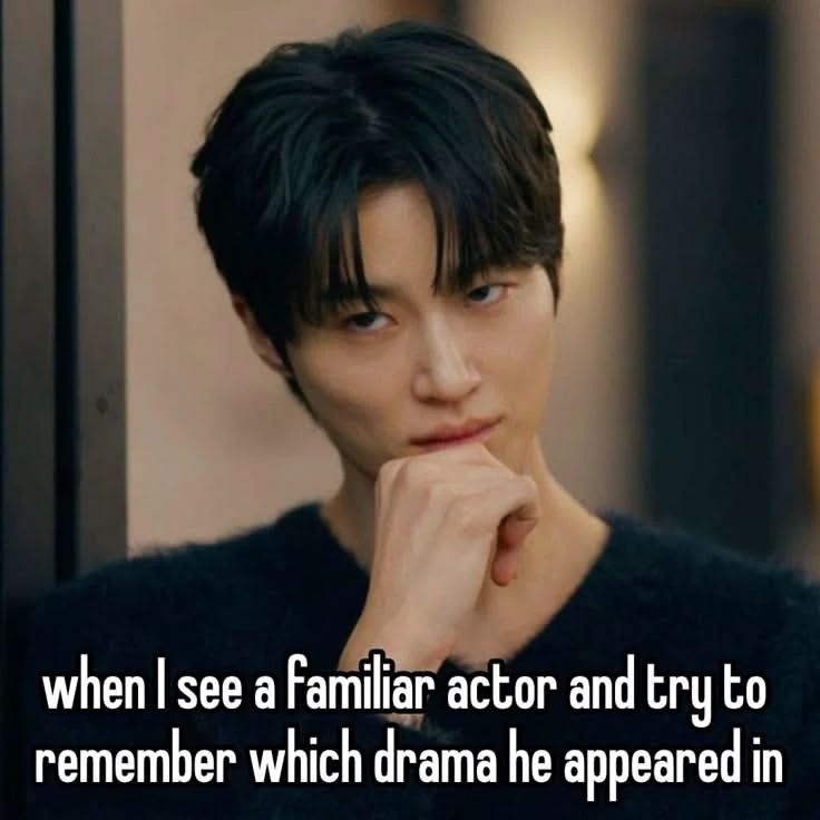 when I see a familiar actor and try to remember which drama he appeared in