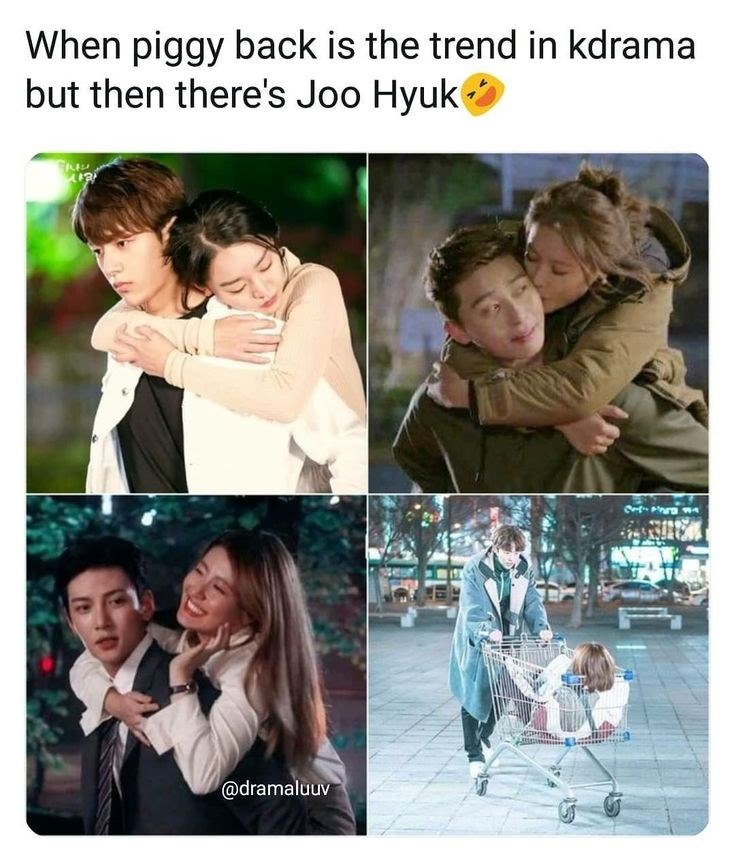 When piggy back is the trend in kdrama but then there's Joo Hyuk→ Elter 사랑 @dramaluuv