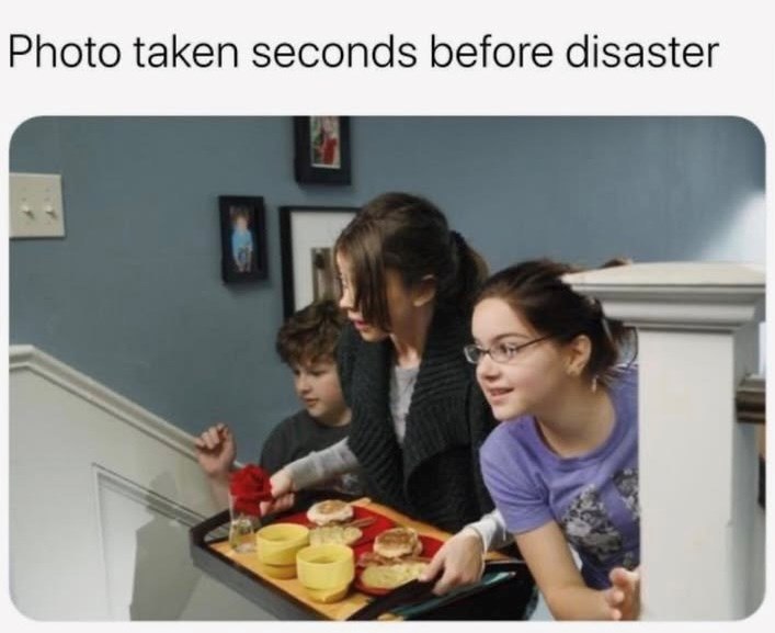 Photo taken seconds before disaster