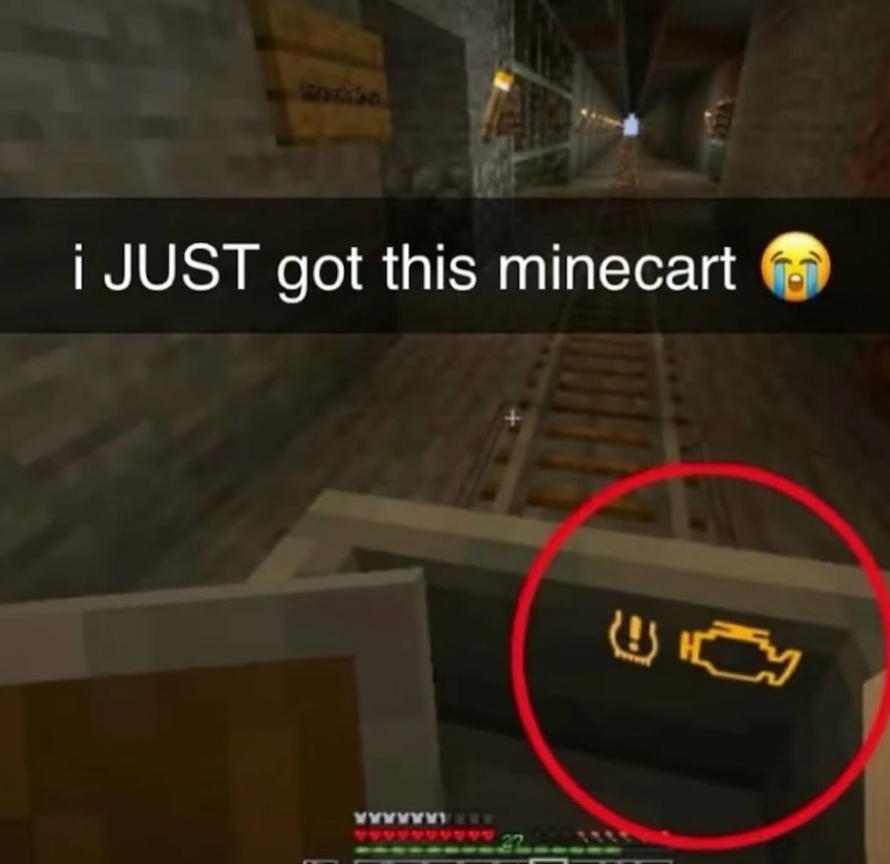 i JUST got this minecart 嗎 2006