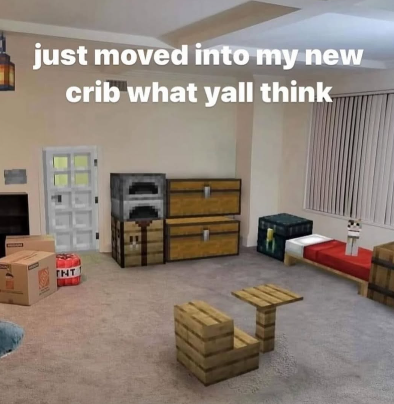 just moved into my new crib what yall think TNT