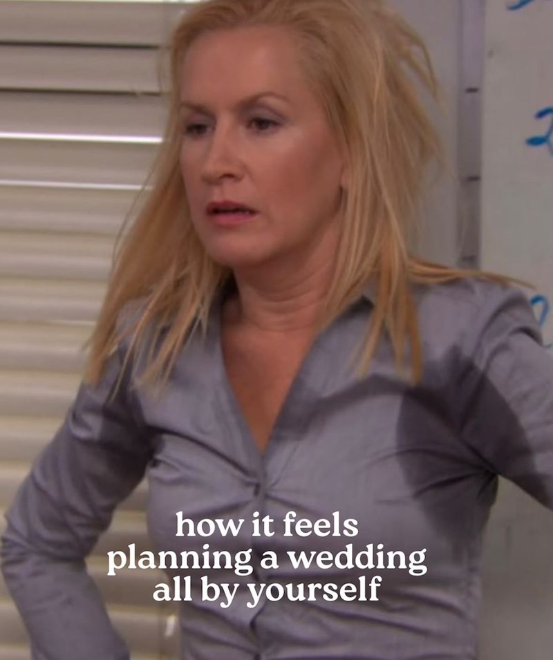 how it feels planning a wedding all by yourself
