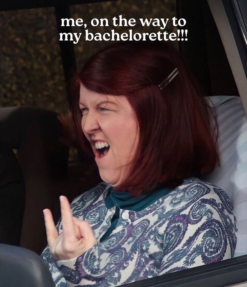me, on the way to my bachelorette!!!