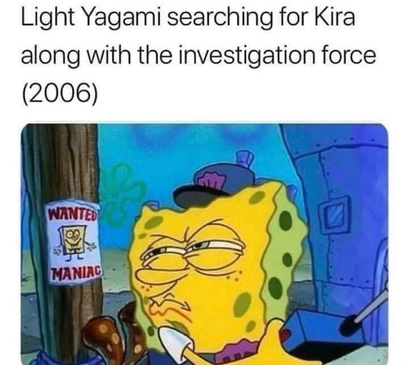 Light Yagami searching for Kira along with the investigation force (2006) WANTED MANIAC