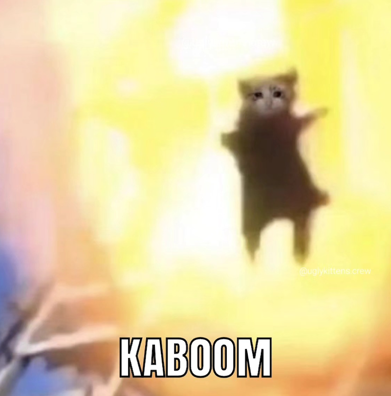 KABOOM @uglykittens.crew