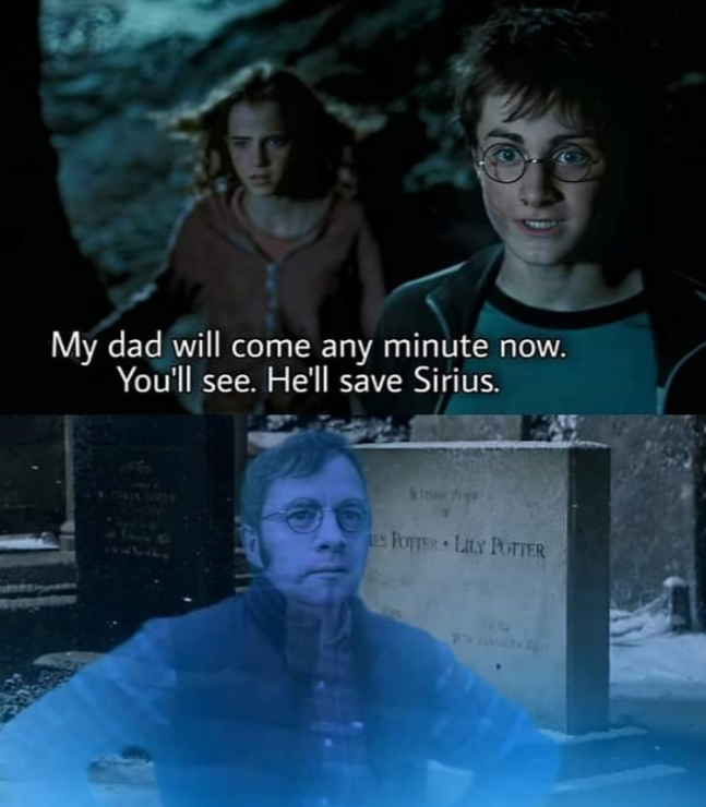 My dad will come any minute now. You'll see. He'll save Sirius. C klow figy ES POTTER LILY POTTER