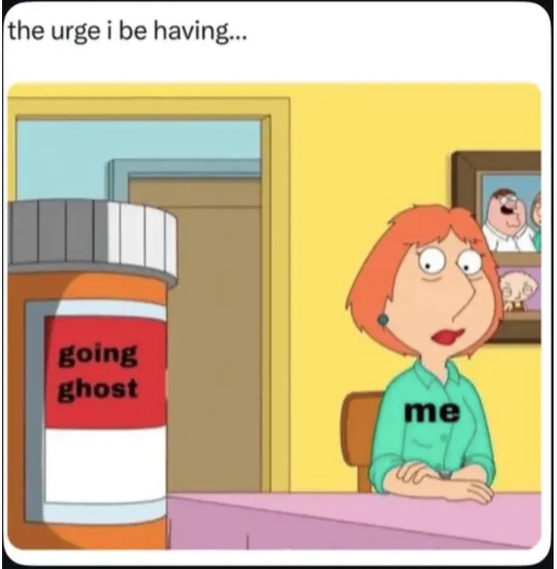 the urge i be having... going ghost me