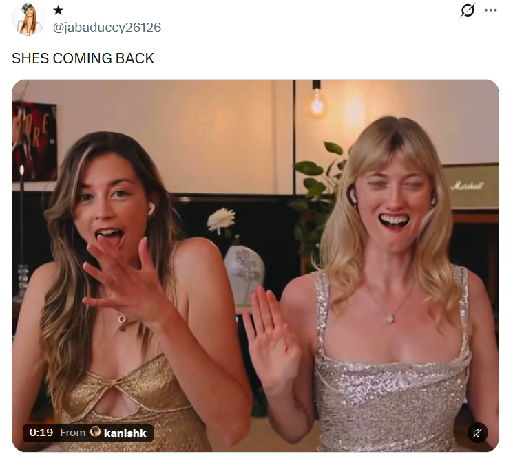 A @jabaduccy26126 SHES COMING BACK 0:19 From kanishk Marshall