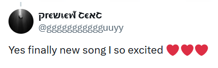 PREVIEW CENT @ggggggggggguuyy Yes finally new song I so excited