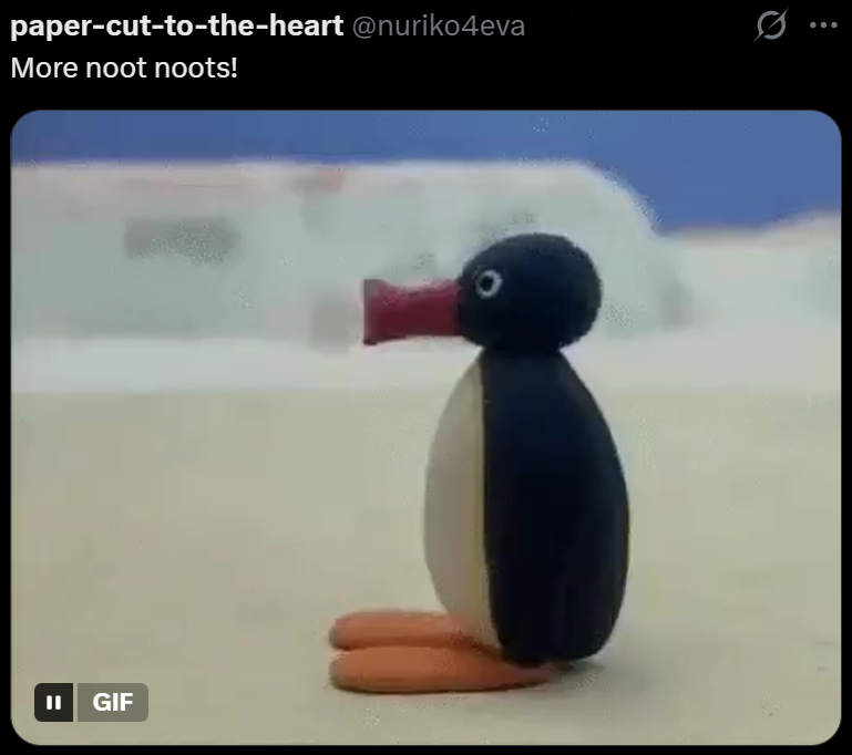 paper-cut-to-the-heart @nuriko4eva More noot noots! Ø.. ... || GIF