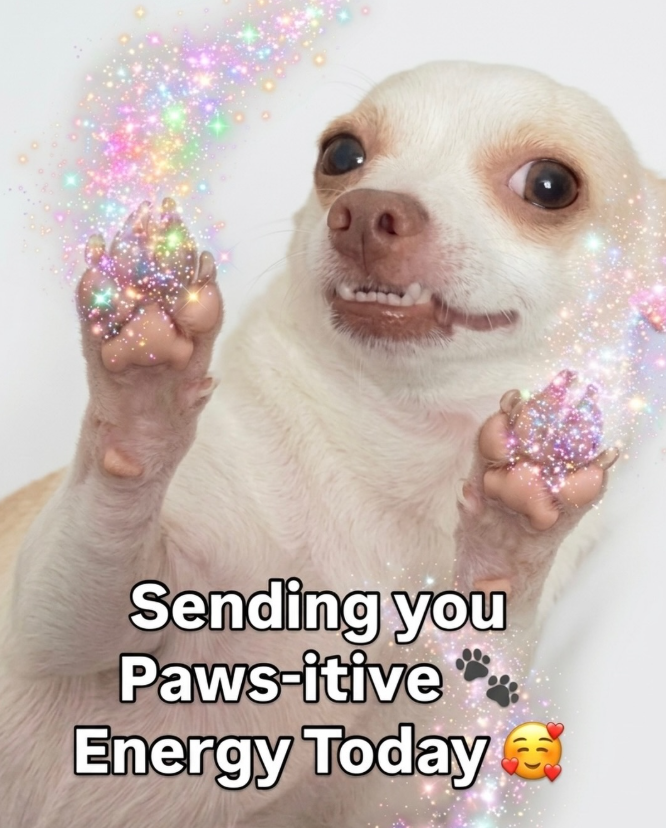 Sending you Paws-itive Energy Today