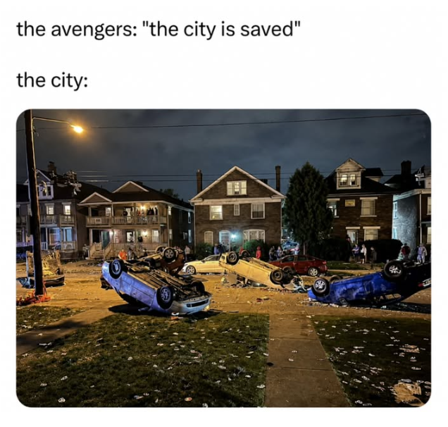the avengers: "the city is saved" the city: